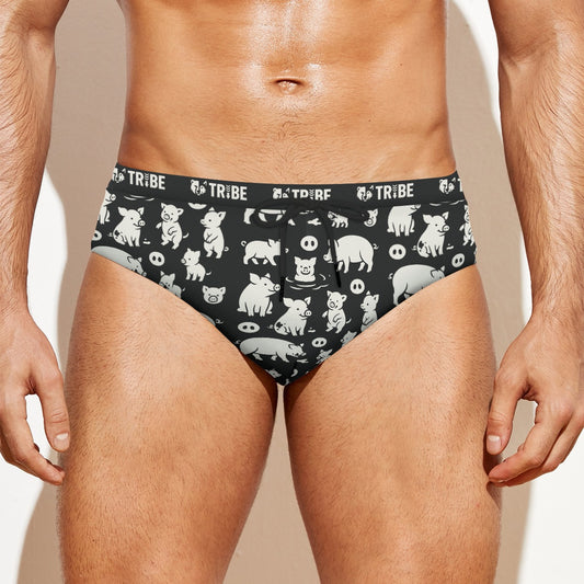 LITTLE PIGGY Men's Speedo - Onyx