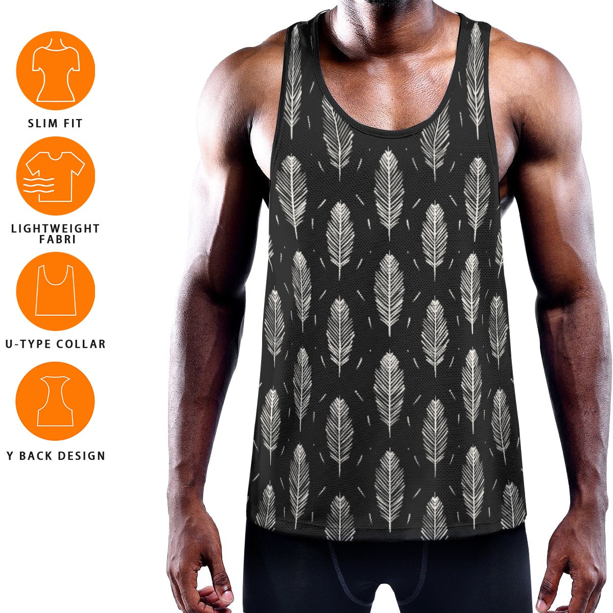 LIGHT AS A FEATHER Men's Muscle Tank - Onyx