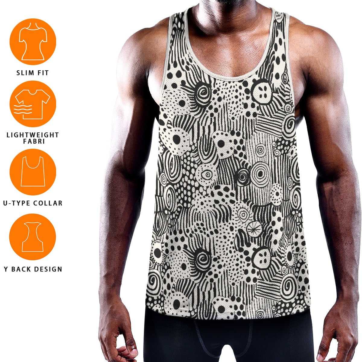 VISIONARY Men's Muscle Tank - Bone