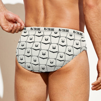 BEAR STARE Men's Speedo - Bone