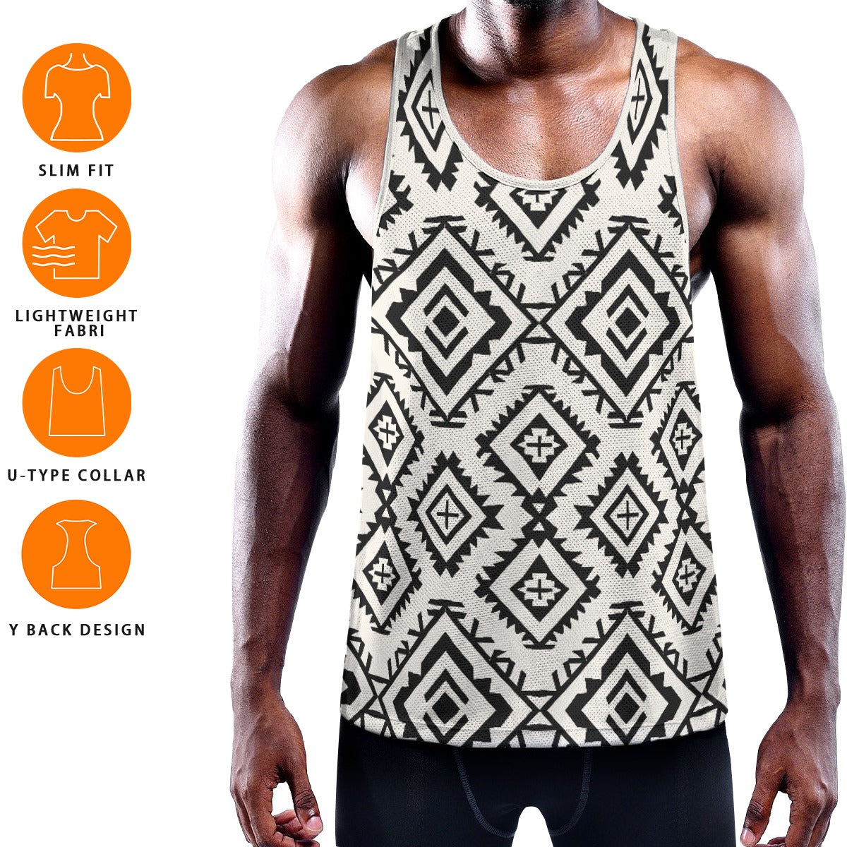 AZTEC Men's Muscle Tank - Bone