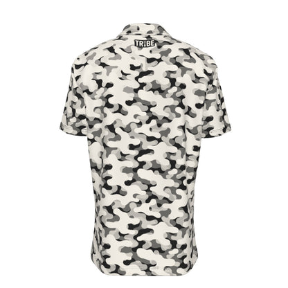 CAMO Men's Button-Up Short-Sleeve Shirt - Bone
