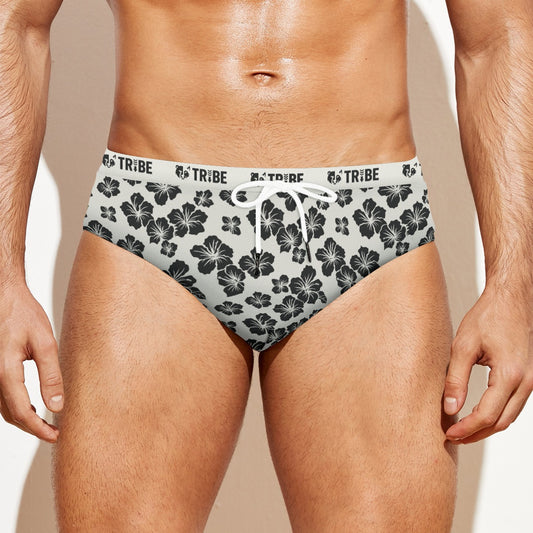 HIBISCUS Men's Speedo - Bone