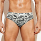 QIULONG Men's Speedo - Bone