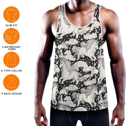 COSMIC UNICORN Men's Muscle Tank - Bone