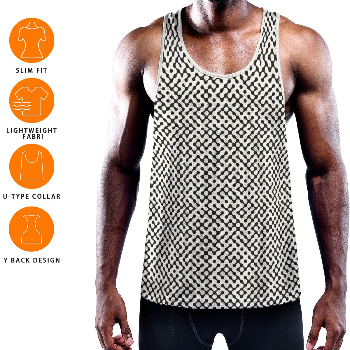 FLUX Men's Muscle Tank - Bone