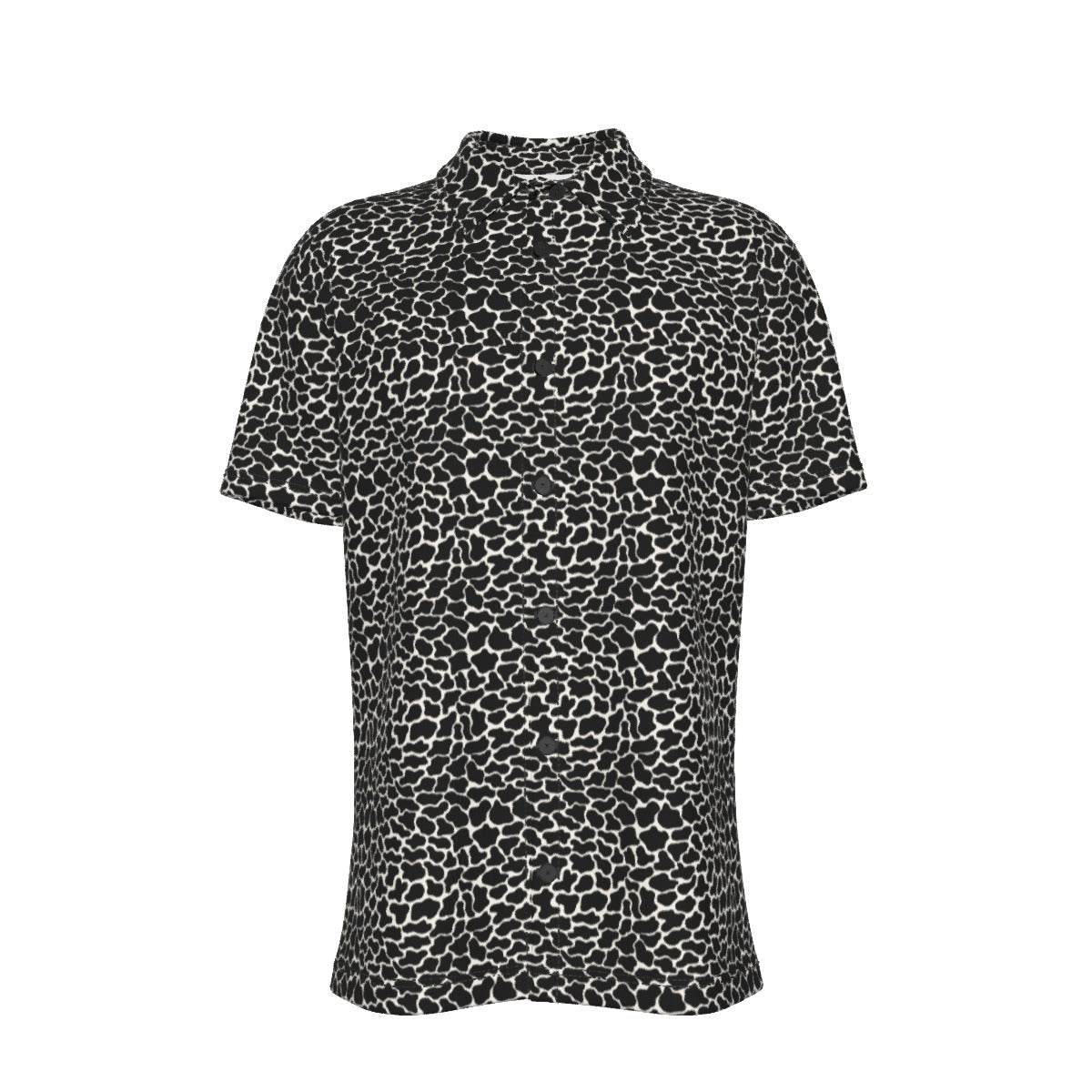 FERAL Men's Button-Up Short-Sleeve Shirt - Onyx