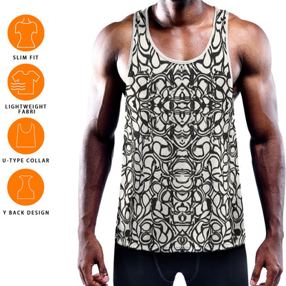 SCRIBBLES Men's Muscle Tank - Bone