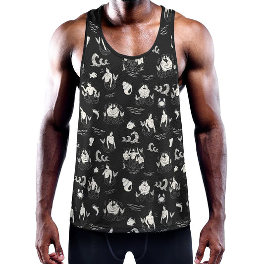 MERMEN Men's Muscle Tank Top - Onyx