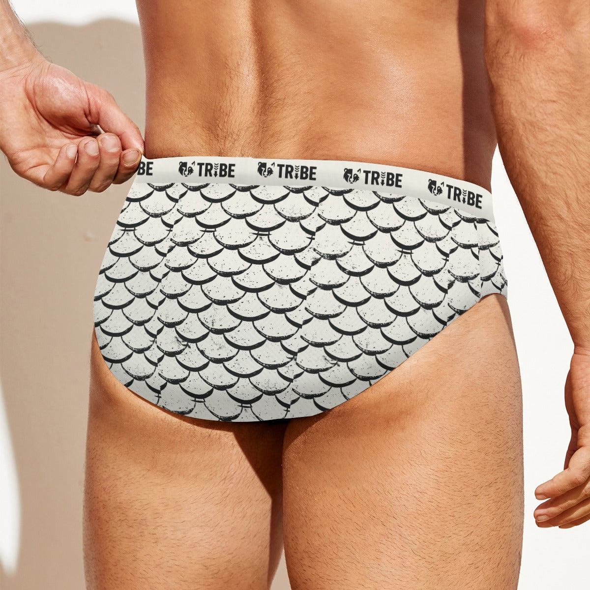 FISH FISH BISH Men's Speedo - Bone