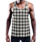 PLAID Men's Muscle Tank - Bone