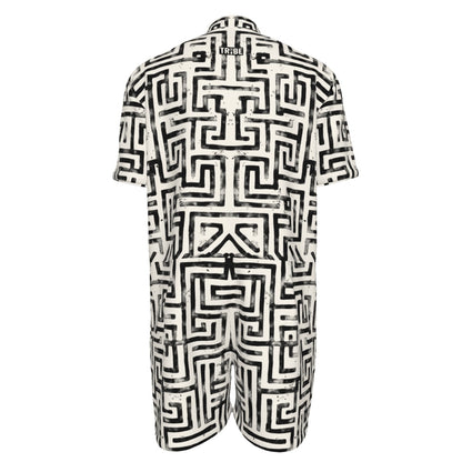 LABYRINTH Men's Romper - Bone