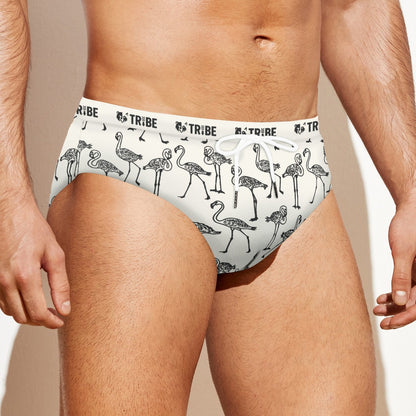 FLOCK TOGETHER Men's Speedo - Bone
