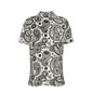 FLAGGING Men's Button-Up Short-Sleeve Shirt - Bone