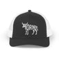 HORNY BULL Snapback Trucker Cap - Bone Silhouette Design