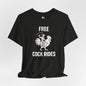 FREE COCK RIDES Jersey Tee - Bone Design