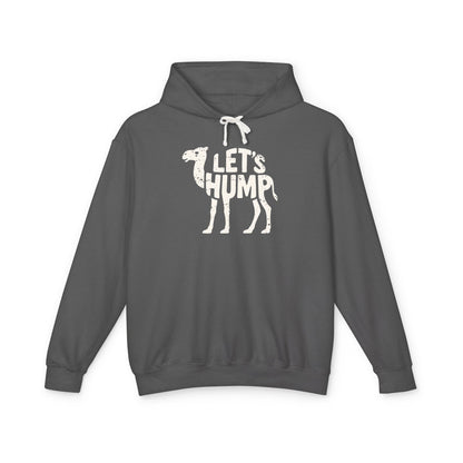 LET'S HUMP Lightweight Hoodie - Bone Silhouette Design