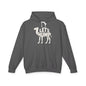 LET'S HUMP Lightweight Hoodie - Bone Silhouette Design