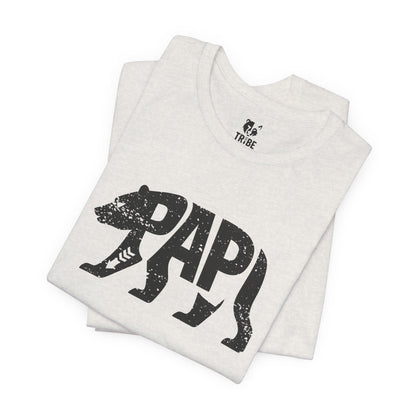 PAPI BEAR Jersey Tee - Onyx Silhouette Design