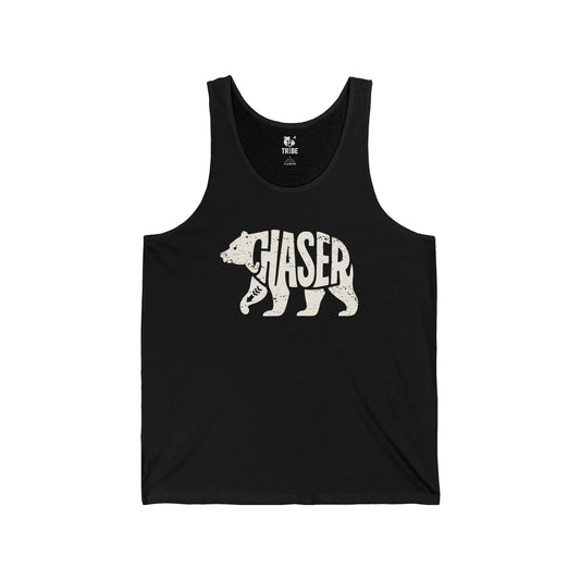BEAR CHASER Jersey Tank - Bone Silhouette Design