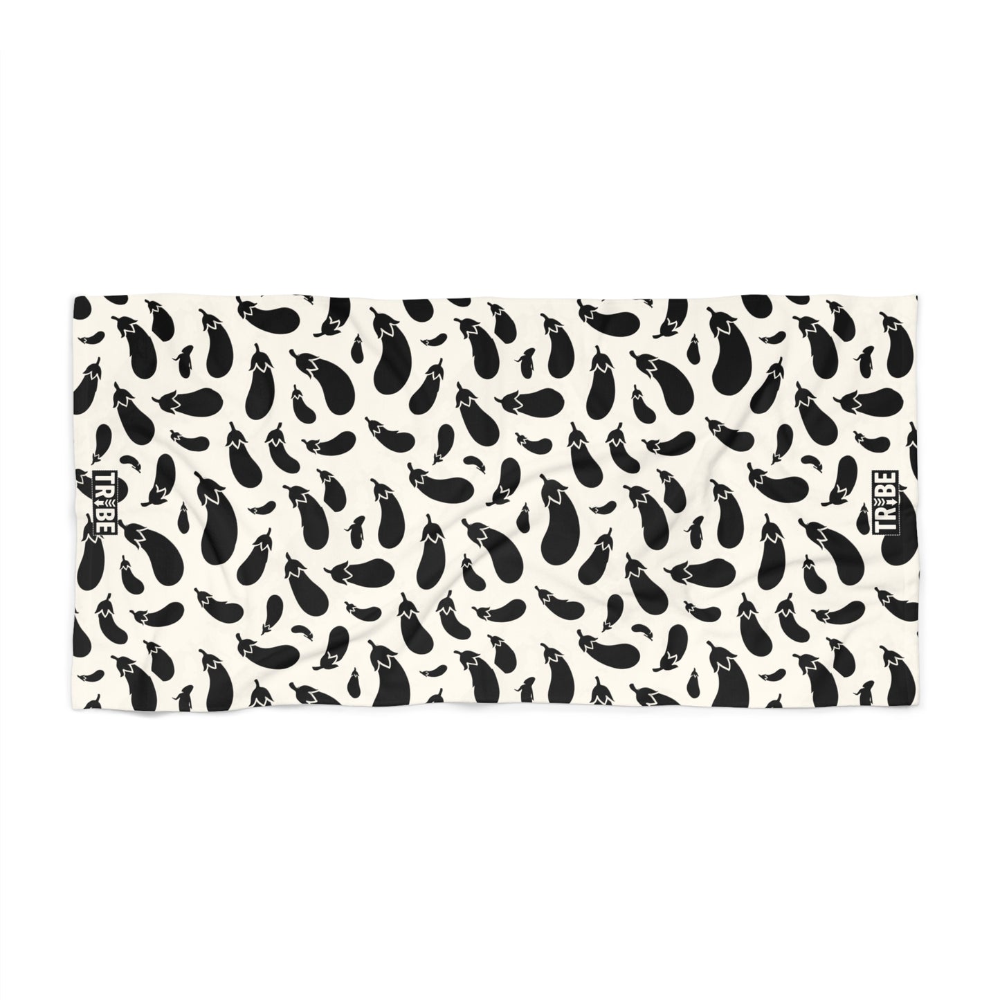 AUBERGINE Beach Towel - Bone