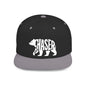 BEAR CHASER Flat Bill Snapback — Bone Silhouette Design