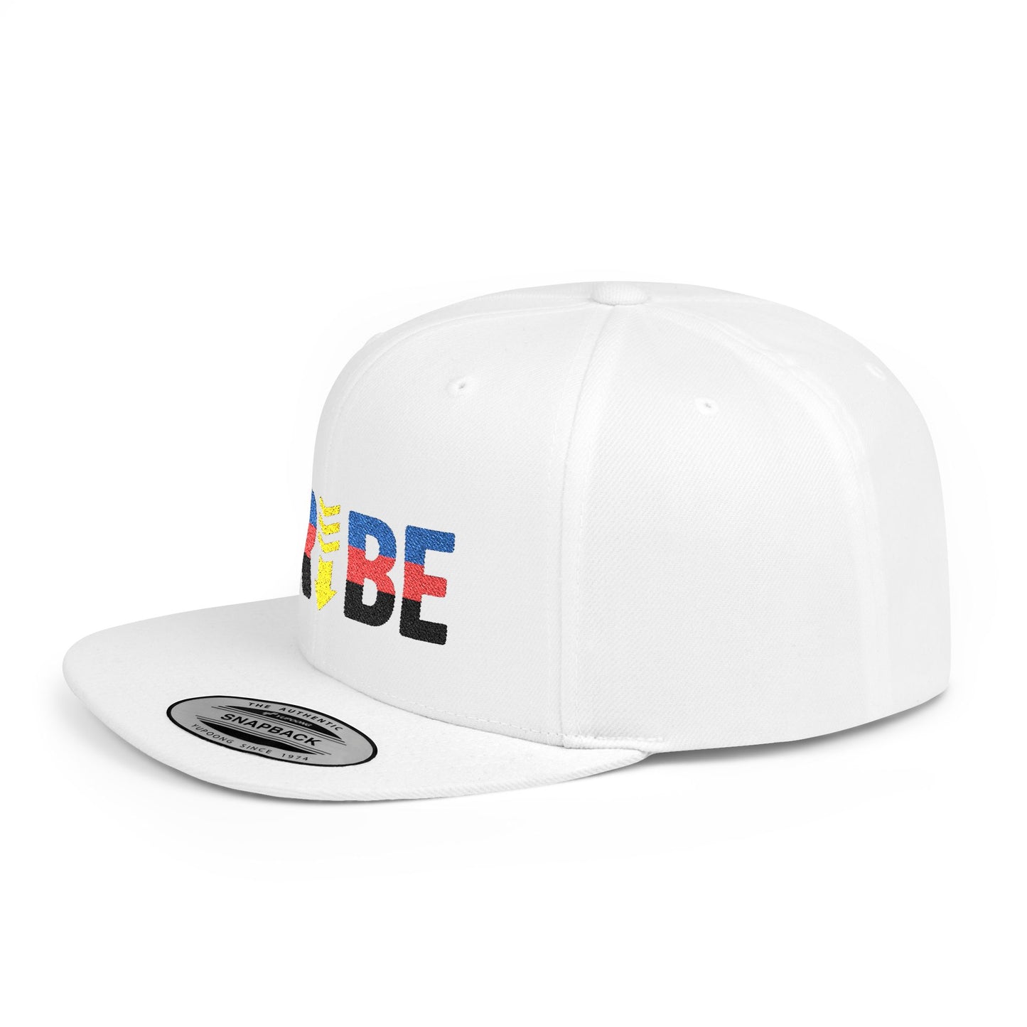 TRIBE Logo Flat Bill Snapback — Polyamory Pride Design