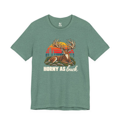 Horny As Buck Jersey Tee