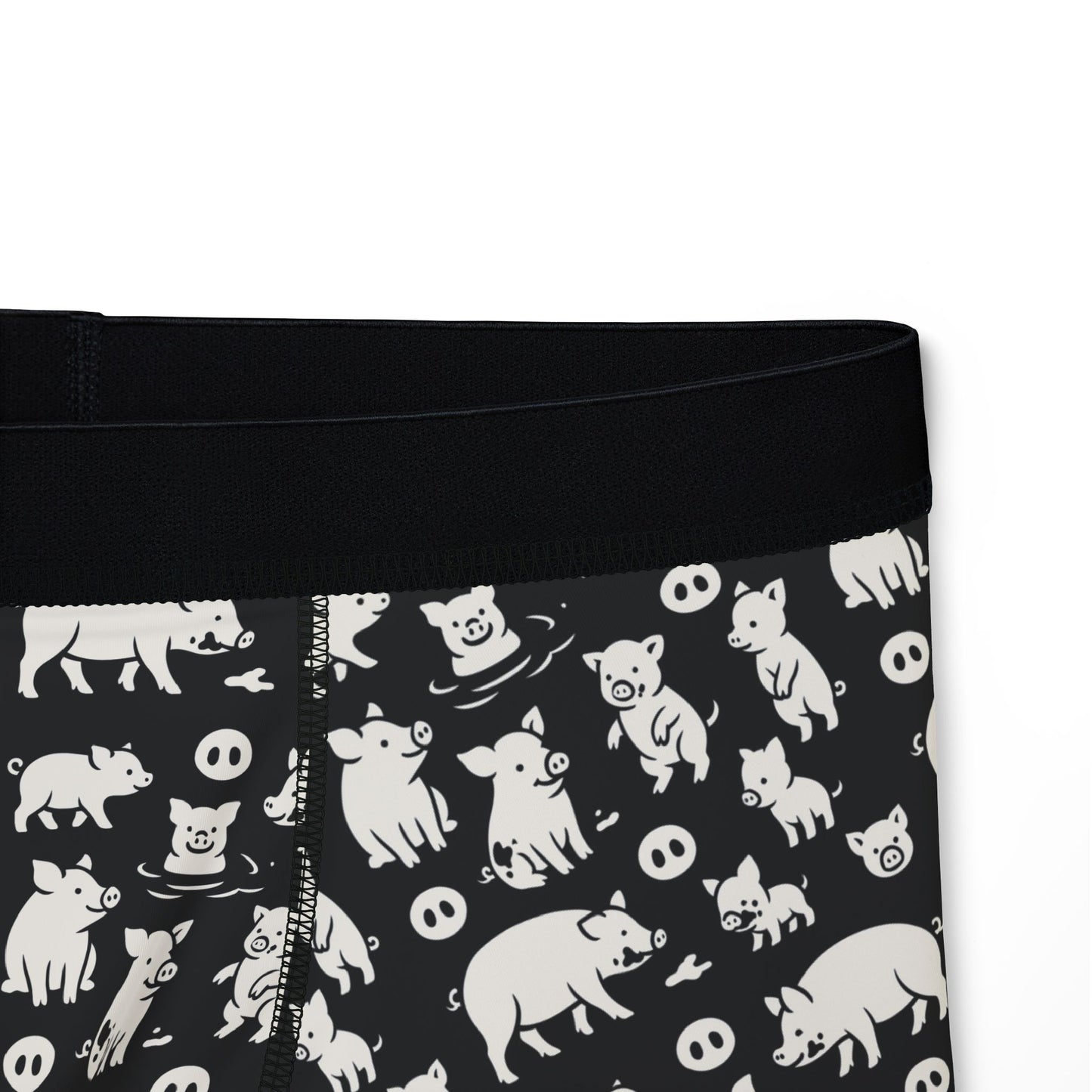 LITTLE PIGGY Men's Boxer Briefs - Onyx