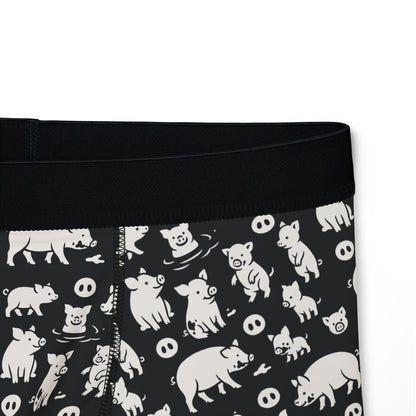 LITTLE PIGGY Men's Boxer Briefs - Onyx