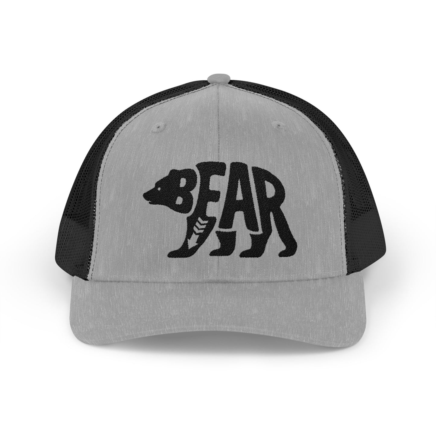 BEAR Snapback Trucker Cap - Onyx Silhouette Design
