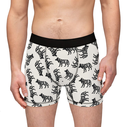 WOLF Men's Boxer Briefs - Bone