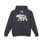 MUSCLE BEAR Lightweight Hoodie - Bone Silhouette Design
