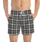 TARTAN Imprinted 5-6" Inseam Swim Trunks - Onyx