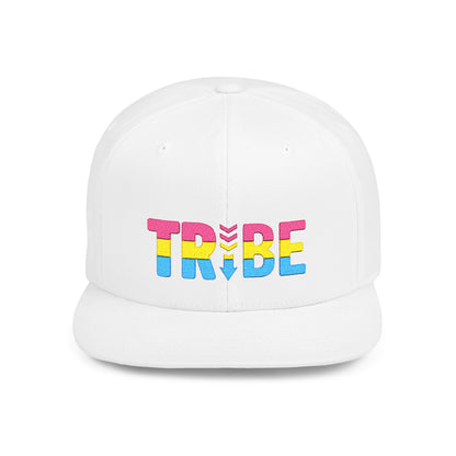 TRIBE Logo Flat Bill Snapback — Pansexual Pride Design