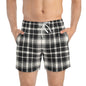 TARTAN Imprinted 5-6" Inseam Swim Trunks - Onyx