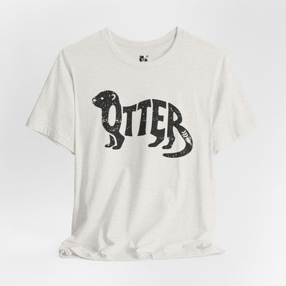 OTTER Jersey Tee - Onyx Silhouette Design