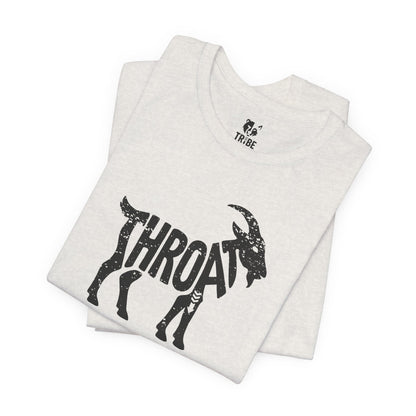 THROAT GOAT Jersey Tee - Onyx Silhouette Design