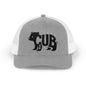 BEAR CUB Snapback Trucker Cap - Onyx Silhouette Design