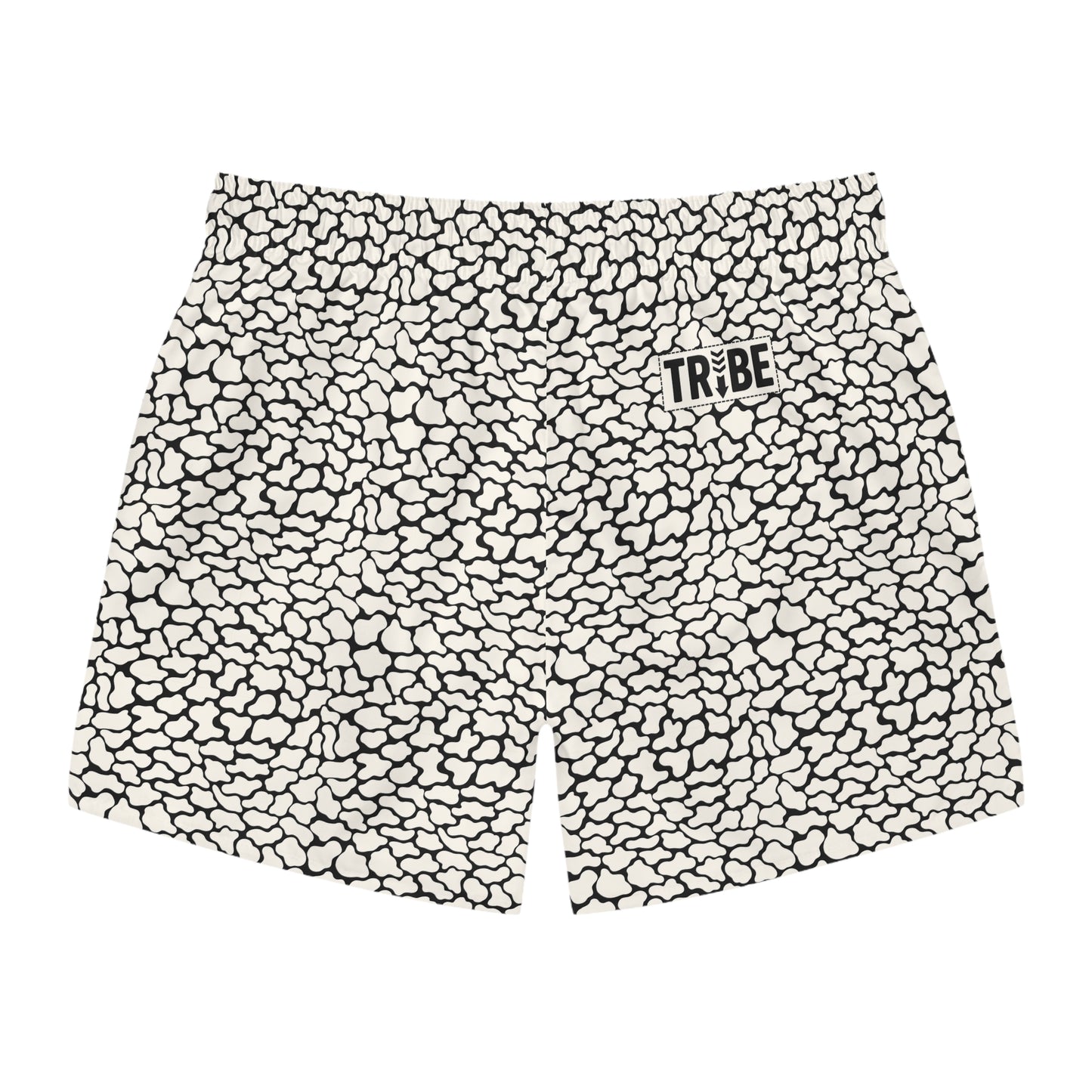 FERAL Imprinted 5-6" Inseam Swim Trunks - Bone
