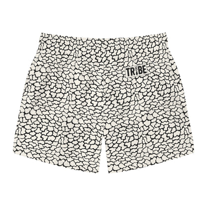 FERAL Imprinted 5-6" Inseam Swim Trunks - Bone