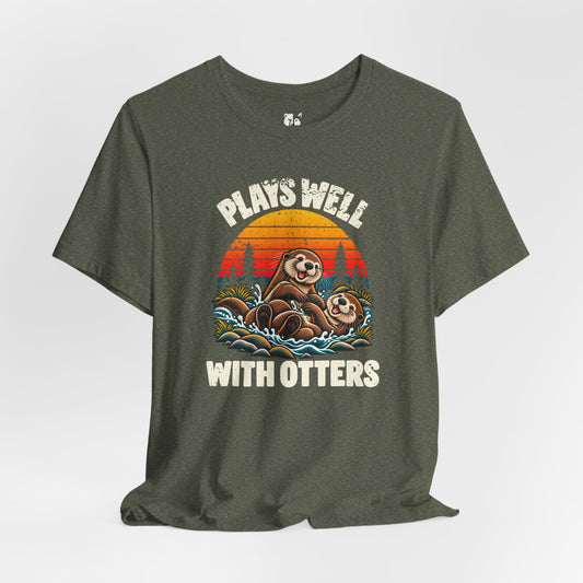 Plays Well with Otters Jersey Tee