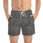 FERAL Imprinted 5-6" Inseam Swim Trunks - Onyx