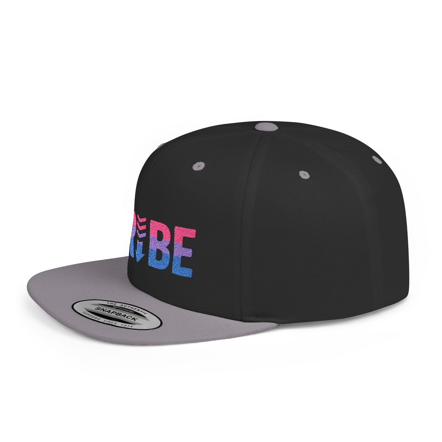 TRIBE Logo Flat Bill Snapback — Bisexual Pride Design