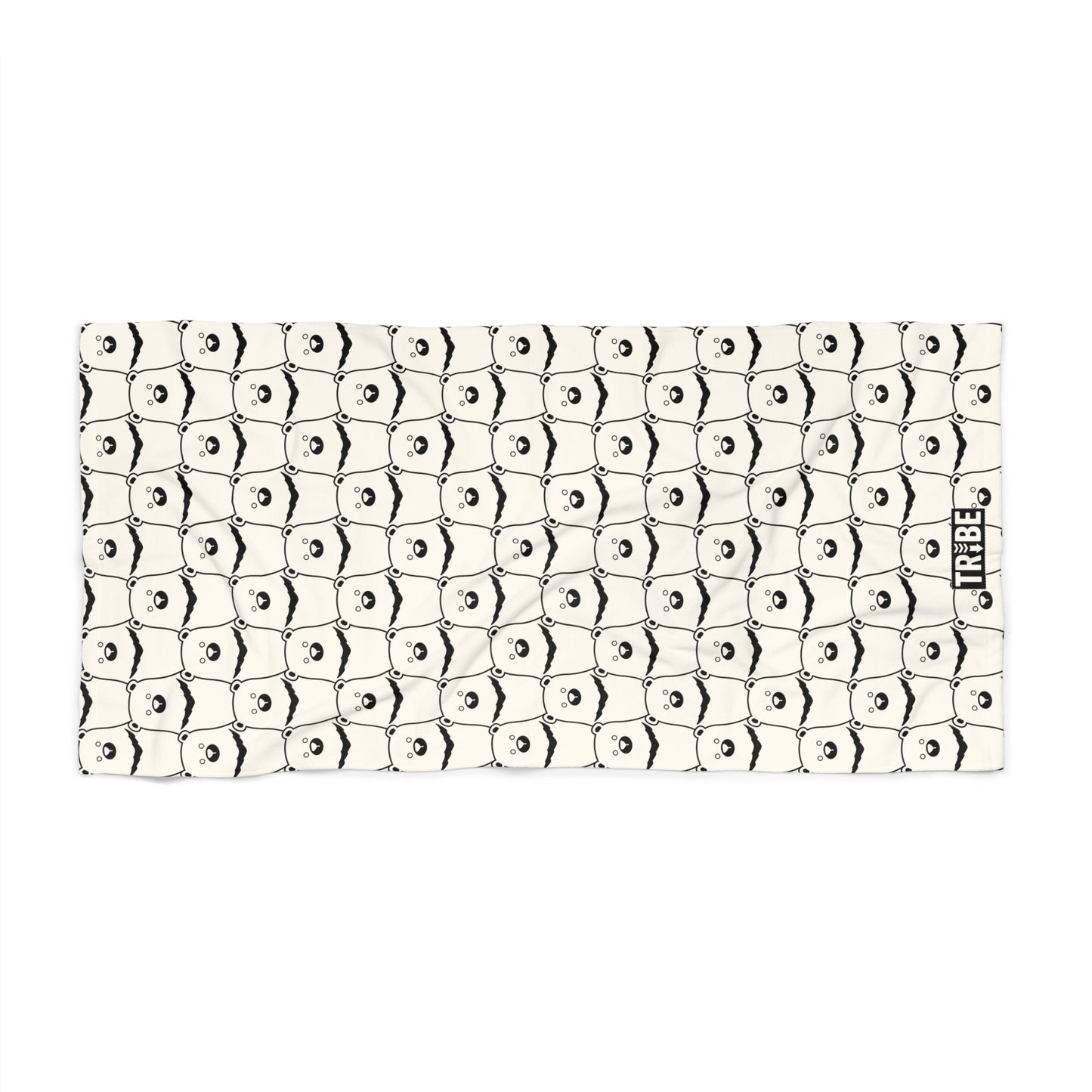 BEAR STARE Beach Towel - Bone