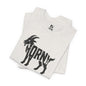 HORNY GOAT Jersey Tee - Onyx Silhouette Design