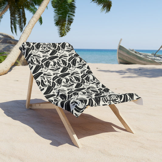 SHIT IS BANANAS Beach Towel - Bone