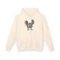 TOP COCK Lightweight Hoodie - Onyx Silhouette Design