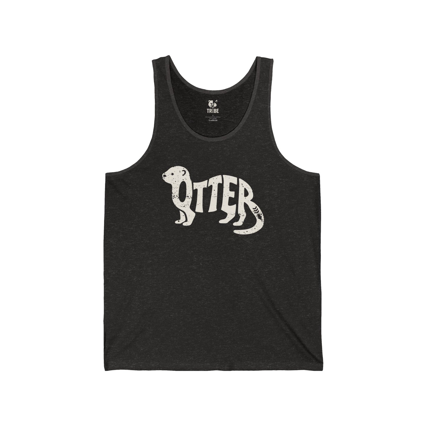 OTTER Jersey Tank - Bone Silhouette Design