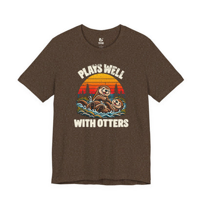 Plays Well with Otters Jersey Tee